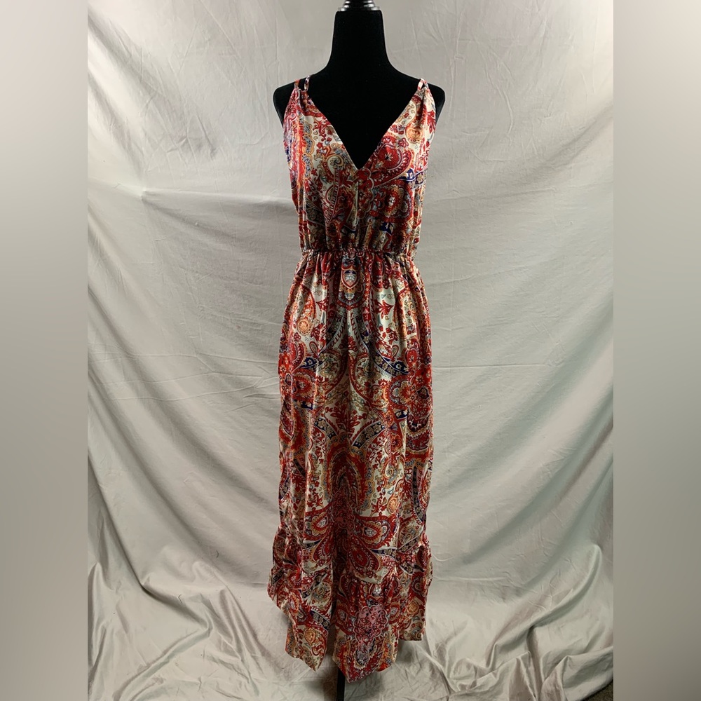 Paisley Print Ruffle Hem Dress - Picture 6 of 8